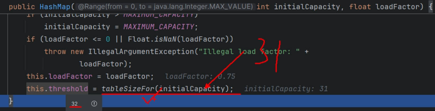 初始化容量永远都是2的次幂