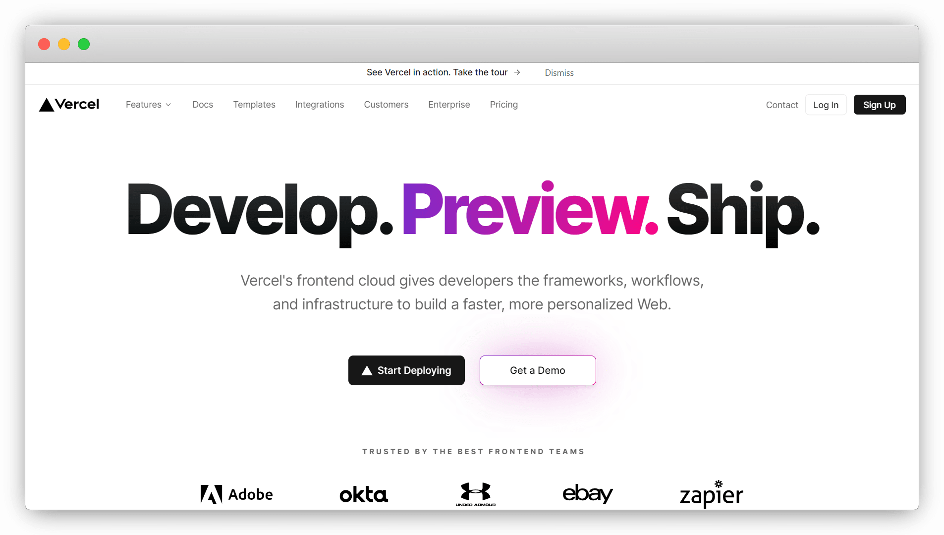 Vercel静态部署网站