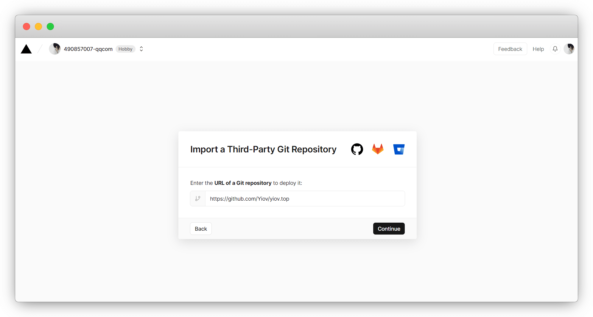 Vercel静态部署网站