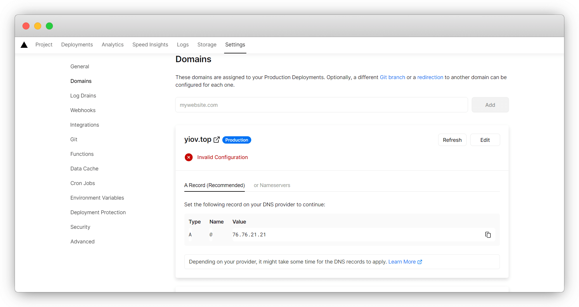 Vercel静态部署网站